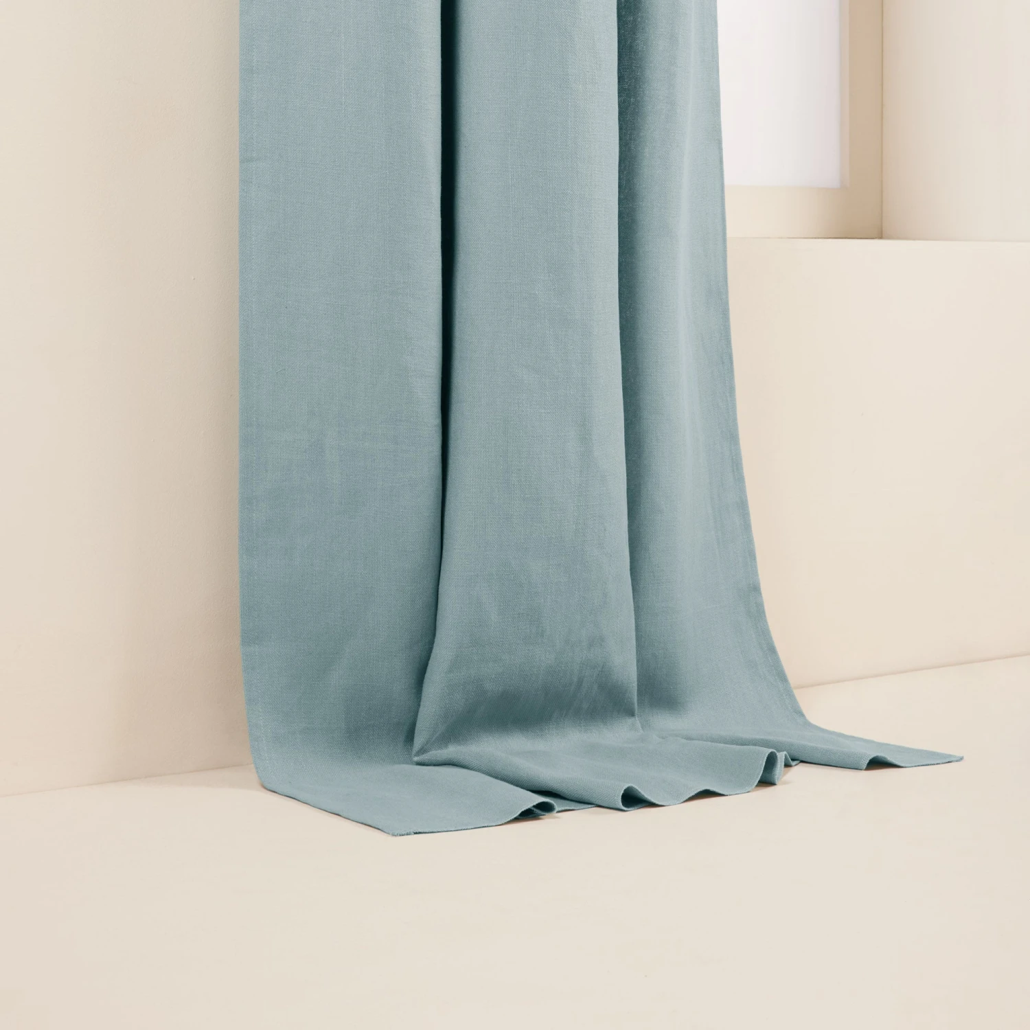 Rideau à Oeillets Argentés AUBIN Vert De Gris 5 Rideau à Oeillets Argentés AUBIN Vert De Gris – Image 5