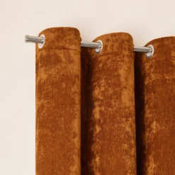 Rideau à Oeillets Argentés BAZYL Caramel -Décoration & meubles pour la maison rideau a oeillets BAZYL 008277 M 5