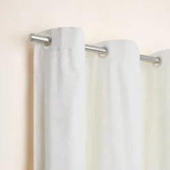 Rideau à Oeillets Argentés BAZYL Ivoire -Décoration & meubles pour la maison rideau a oeillets BAZYL 008277 N1 5