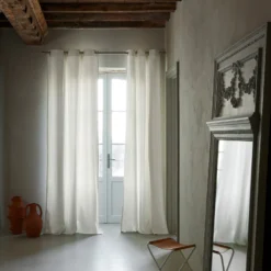 Rideau à Oeillets Argentés CLEOFIL Blanc Cassé -Décoration & meubles pour la maison rideau a oeillets CLEOFIL 008612 W 4