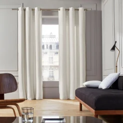 Rideau à Oeillets Argentés COCONUT Ivoire -Décoration & meubles pour la maison rideau a oeillets COCONUT 003512 N1 1