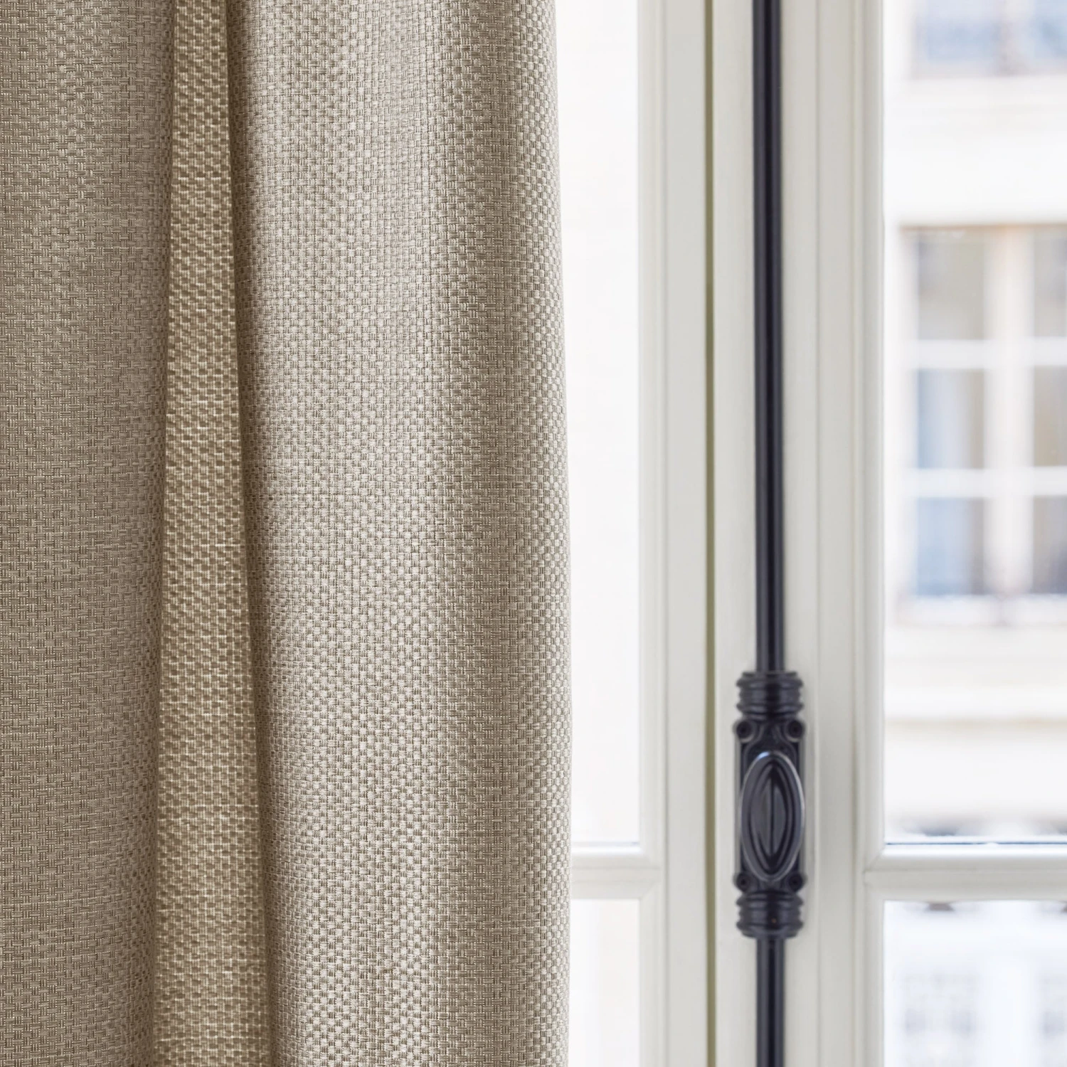 Rideau à Oeillets Argentés COCONUT Osier 4 Rideau à Oeillets Argentés COCONUT Osier – Image 4