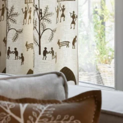 Rideau à Oeillets Argentés KANOUR Naturel Et Beige 8 Rideau à Oeillets Argentés KANOUR Naturel Et Beige -Décoration & meubles pour la maison rideau a oeillets KANOUR 008151 N2 2