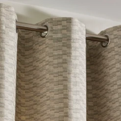 Rideau à Oeillets Argentés KAPLAN Ivoire Et Naturel