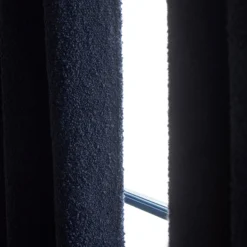 Rideau à Oeillets Argentés LEONARD Bleu Crépusculaire 13 Rideau à Oeillets Argentés LEONARD Bleu Crépusculaire -Décoration & meubles pour la maison rideau a oeillets LEONARD 008085 B20 4