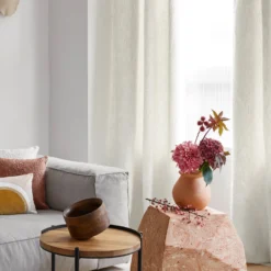 Rideau à Oeillets Argentés LEONARD Ivoire -Décoration & meubles pour la maison rideau a oeillets LEONARD 008085 N1 1