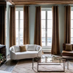 Rideau à Oeillets Argentés ORSSO Alezan -Décoration & meubles pour la maison rideau a oeillets ORSSO 008214 M 4