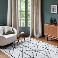 Rideau à Oeillets Argentés ORSSO Calcaire -Décoration & meubles pour la maison rideau a oeillets ORSSO 008214 N2 9