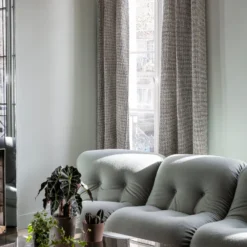 Rideau à Oeillets Noirs PIETRO Ivoire Et Noir -Décoration & meubles pour la maison rideau a oeillets PIETRO 008087 WG 5