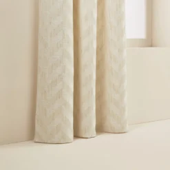 Rideau à Oeillets Argentés TOBIAS Ivoire -Décoration & meubles pour la maison rideau a oeillets TOBIAS 006748 N1 6