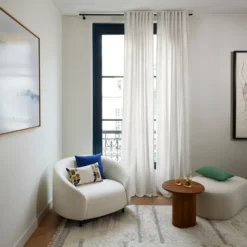 Rideau à Passants CELESTINA Ivoire -Décoration & meubles pour la maison rideau a passants CELESTINA 009010 N1 1