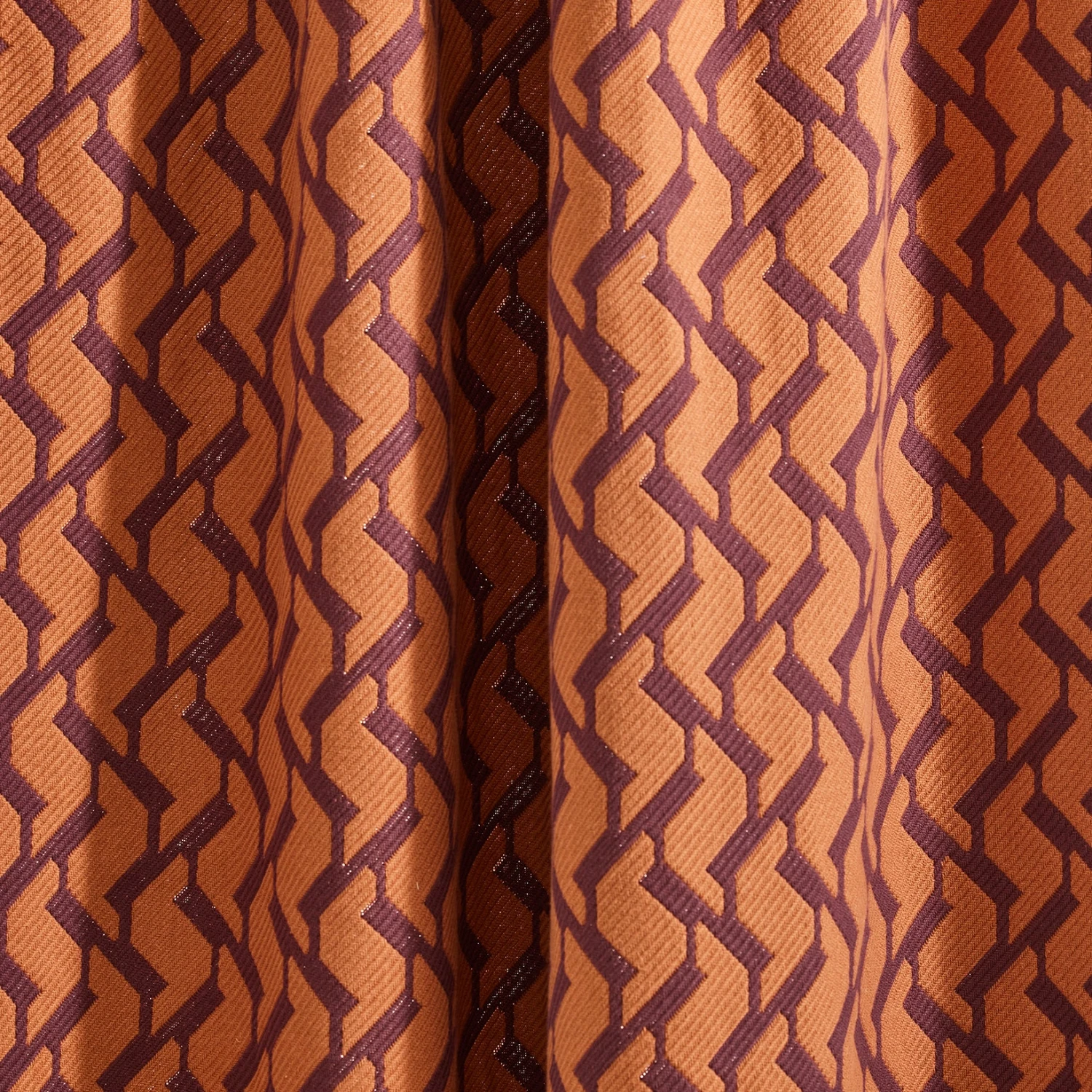 Rideau à Passants RAFFY Prune Et Orange 8 Rideau à Passants RAFFY Prune Et Orange – Image 8