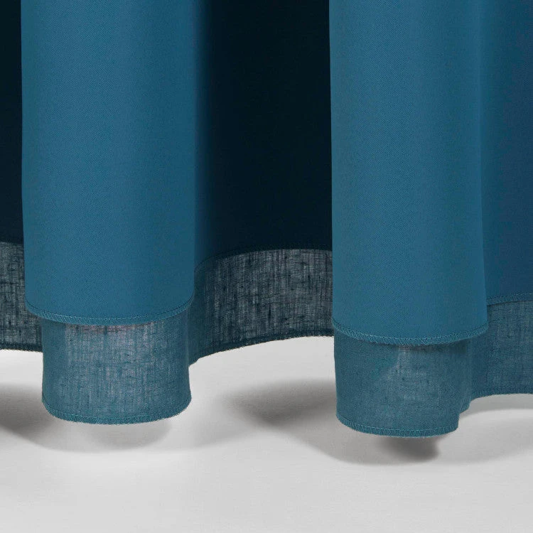 Rideau Oeillets Doublé Occultant CARLINA Pétrole 7 Rideau Oeillets Doublé Occultant CARLINA Pétrole – Image 7