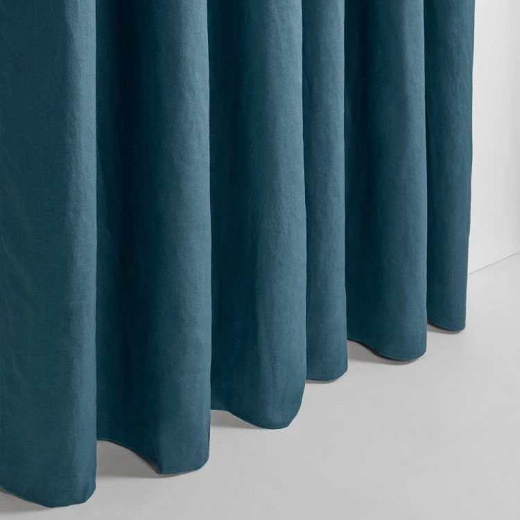 Rideau Oeillets Doublé Occultant CARLINA Pétrole 2 Rideau Oeillets Doublé Occultant CARLINA Pétrole – Image 2