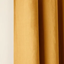 Rideau Oeillets Doublé Occultant CARLINA Ocre -Décoration & meubles pour la maison rideau oeillets double occultant CARLINA 006200 J18 7