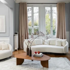 Rideau Oeillets Doublé Occultant COCONUT Osier 11 Rideau Oeillets Doublé Occultant COCONUT Osier -Décoration & meubles pour la maison rideau oeillets double occultant COCONUT 008326 N2 1