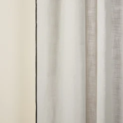 Rideau Panneau CARLINA NON FEU Calcaire Et Bourdon Noir -Décoration & meubles pour la maison rideau panneau CARLINA NON FEU 007688 N2G 7