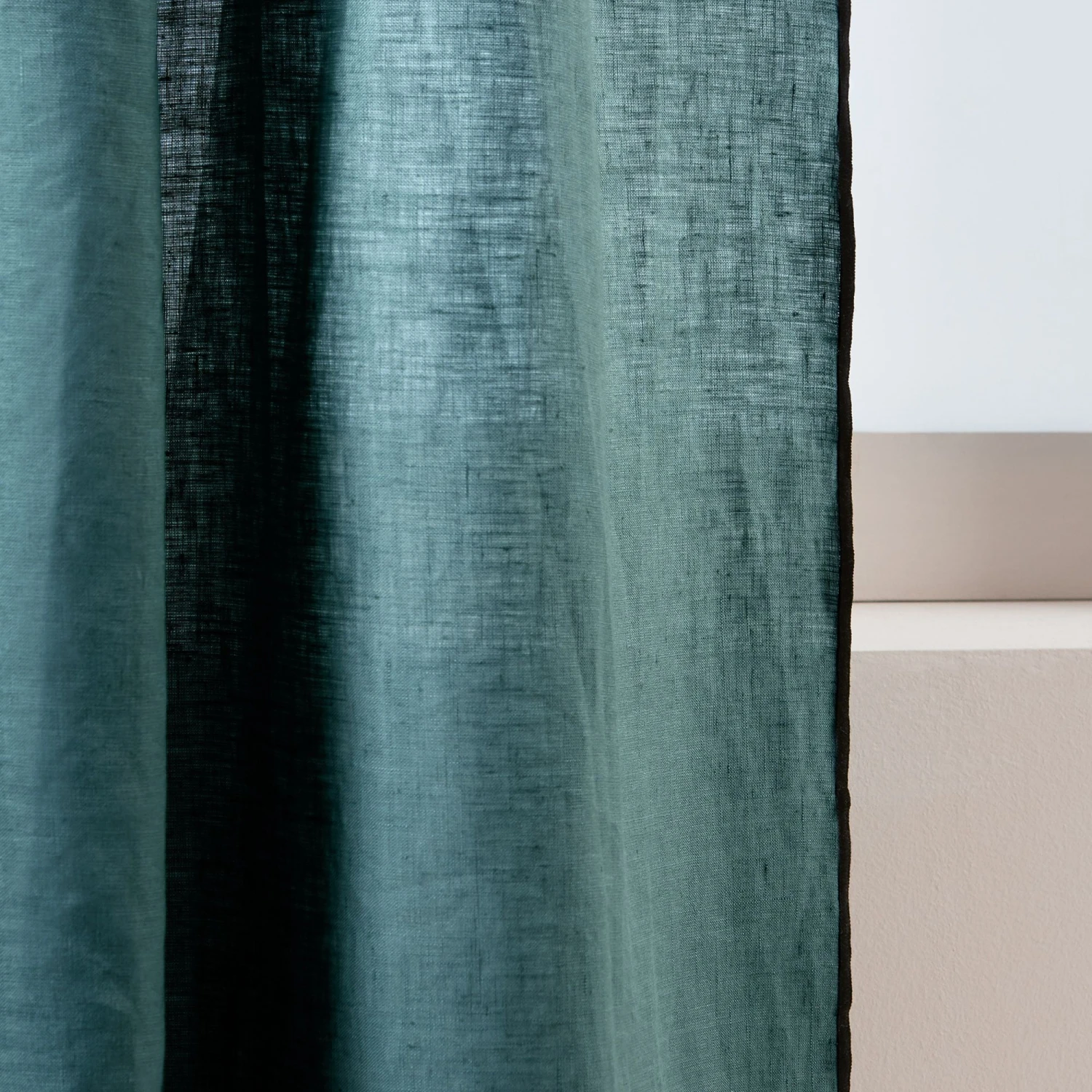 Rideau Panneau CARLINA Pétrole Et Bourdon Noir 9 Rideau Panneau CARLINA Pétrole Et Bourdon Noir – Image 9