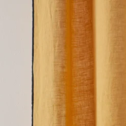 Rideau Panneau CARLINA Ocre Et Bourdon Noir -Décoration & meubles pour la maison rideau panneau CARLINA 006409 J18G 8