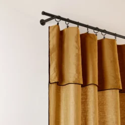 Rideau Panneau CARLINA Bronze Et Bourdon Noir 18 Rideau Panneau CARLINA Bronze Et Bourdon Noir -Décoration & meubles pour la maison rideau panneau CARLINA 006409 M8G 5