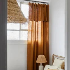 Rideau Panneau CARLINA Bronze Et Bourdon Noir 22 Rideau Panneau CARLINA Bronze Et Bourdon Noir -Décoration & meubles pour la maison rideau panneau CARLINA 006409 M8G 9