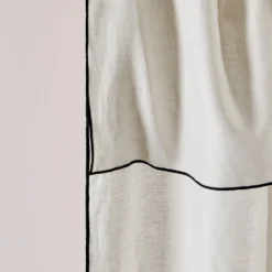 Rideau Panneau CARLINA Calcaire Et Bourdon Noir -Décoration & meubles pour la maison rideau panneau CARLINA 006409 N2G 8