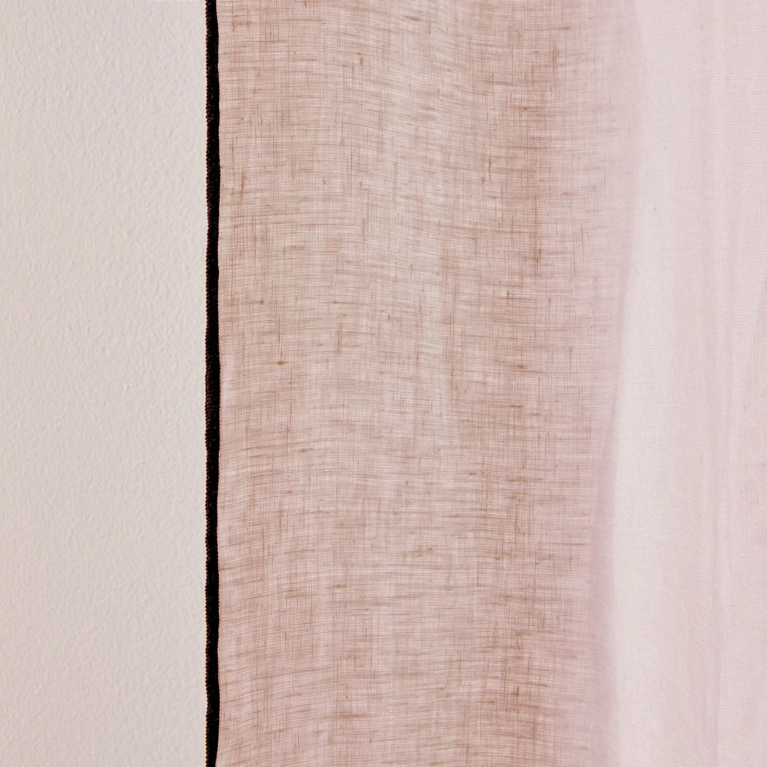 Rideau Panneau CARLINA Rose Poudré Et Bourdon Noir 9 Rideau Panneau CARLINA Rose Poudré Et Bourdon Noir – Image 9