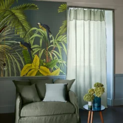 Rideau Panneau CARLINA Tilleul Et Bourdon Noir 13 Rideau Panneau CARLINA Tilleul Et Bourdon Noir -Décoration & meubles pour la maison rideau panneau CARLINA 006409 V2G 1