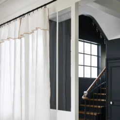 Rideau Panneau LALITA Blanc Et Jaune Indien -Décoration & meubles pour la maison rideau panneau LALITA 007575 WN 3