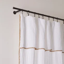 Rideau Panneau LALITA Blanc Et Jaune Indien -Décoration & meubles pour la maison rideau panneau LALITA 007575 WN 5