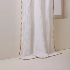 Rideau Panneau LALITA Blanc Et Jaune Indien -Décoration & meubles pour la maison rideau panneau LALITA 007575 WN 6