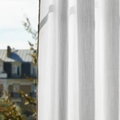 Rideau Panneau TOINON Blanc Et Bourdon Naturel -Décoration & meubles pour la maison rideau panneau TOINON 008909 WN 4