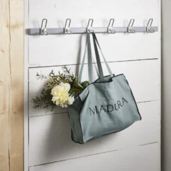 Sac CARLINA BOURDON Vert De Gris Et Bourdon Noir -Décoration & meubles pour la maison sac CARLINA BOURDON 007037 V4G ND 1