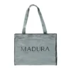 Sac CARLINA BOURDON Vert De Gris Et Bourdon Noir