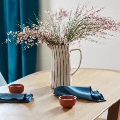 Serviette De Table CARLINA Pétrole Et Bourdon Noir -Décoration & meubles pour la maison serviette de table CARLINA 006405 BVG 2