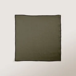 Serviette De Table CARLINA Kaki Grisé Et Bourdon Noir 8 Serviette De Table CARLINA Kaki Grisé Et Bourdon Noir -Décoration & meubles pour la maison serviette de table CARLINA 006405 GVG 5