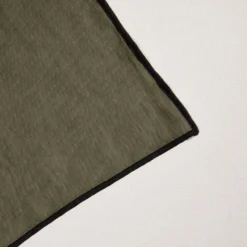 Serviette De Table CARLINA Kaki Grisé Et Bourdon Noir 9 Serviette De Table CARLINA Kaki Grisé Et Bourdon Noir -Décoration & meubles pour la maison serviette de table CARLINA 006405 GVG 6