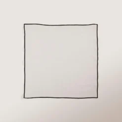 Serviette De Table CARLINA Calcaire Et Bourdon Noir -Décoration & meubles pour la maison serviette de table CARLINA 006405 N2G 5