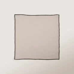 Serviette De Table CARLINA Ficelle Et Bourdon Noir 12 Serviette De Table CARLINA Ficelle Et Bourdon Noir -Décoration & meubles pour la maison serviette de table CARLINA 006405 N3G 5