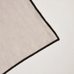 Serviette De Table CARLINA Ficelle Et Bourdon Noir 13 Serviette De Table CARLINA Ficelle Et Bourdon Noir -Décoration & meubles pour la maison serviette de table CARLINA 006405 N3G 6