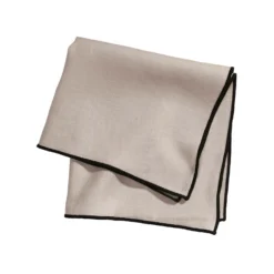 Serviette De Table CARLINA Ficelle Et Bourdon Noir 15 Serviette De Table CARLINA Ficelle Et Bourdon Noir -Décoration & meubles pour la maison serviette de table CARLINA 006405 N3G packshot
