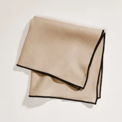 Serviette De Table CARLINA Sable Et Bourdon Noir -Décoration & meubles pour la maison serviette de table CARLINA 006405 N4G 4