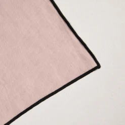 Serviette De Table CARLINA Rose Poudré Et Bourdon Noir -Décoration & meubles pour la maison serviette de table CARLINA 006405 RG 6