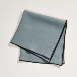Serviette De Table CARLINA Vert De Gris Et Bourdon Noir 9 Serviette De Table CARLINA Vert De Gris Et Bourdon Noir -Décoration & meubles pour la maison serviette de table CARLINA 006405 V4G 4