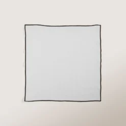 Serviette De Table CARLINA Blanc Pur Et Bourdon Noir 14 Serviette De Table CARLINA Blanc Pur Et Bourdon Noir -Décoration & meubles pour la maison serviette de table CARLINA 006405 WG 5