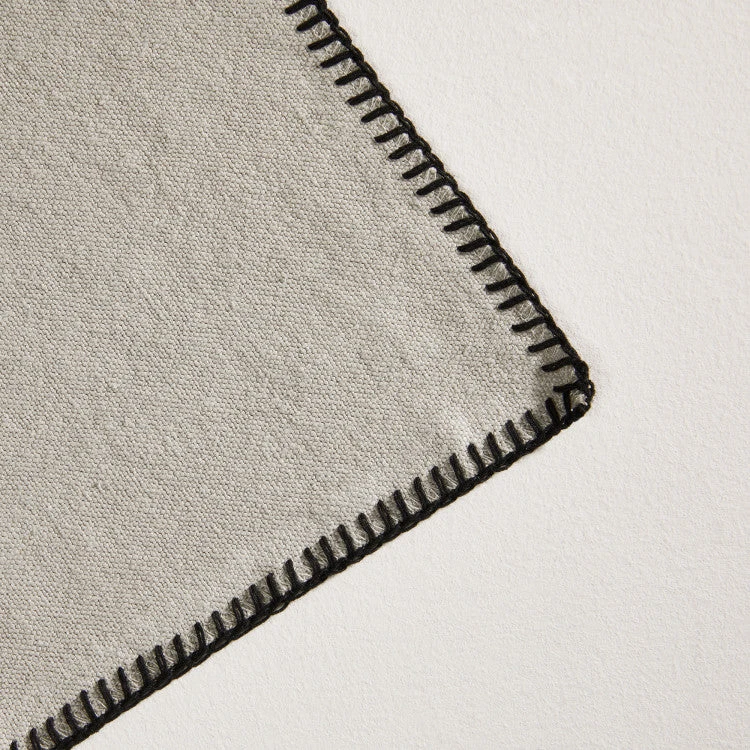 Serviette De Table NINO Ficelle Et Feston Noir 5 Serviette De Table NINO Ficelle Et Feston Noir – Image 5