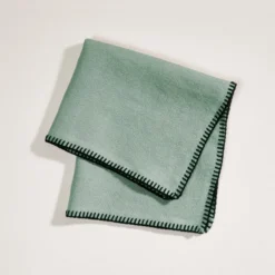 Serviette De Table NINO Vert De Gris Et Feston Noir 7 Serviette De Table NINO Vert De Gris Et Feston Noir -Décoration & meubles pour la maison serviette de table NINO 007350 V4FG 4