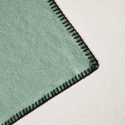 Serviette De Table NINO Vert De Gris Et Feston Noir 9 Serviette De Table NINO Vert De Gris Et Feston Noir -Décoration & meubles pour la maison serviette de table NINO 007350 V4FG 6