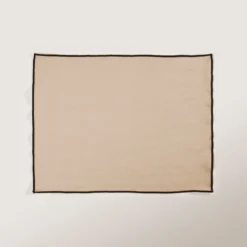 Set De Table CARLINA Sable Et Bourdon Noir