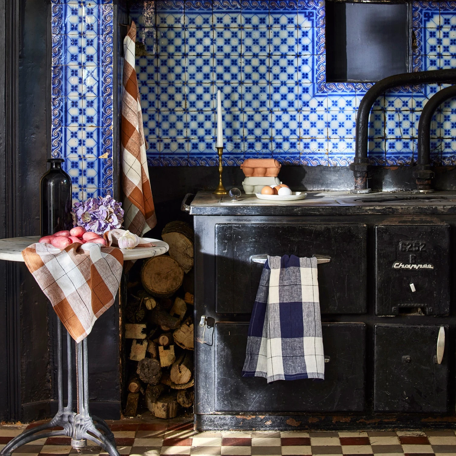 Set De Table GREGORY Encre Et Blanc Cassé 4 Set De Table GREGORY Encre Et Blanc Cassé – Image 4